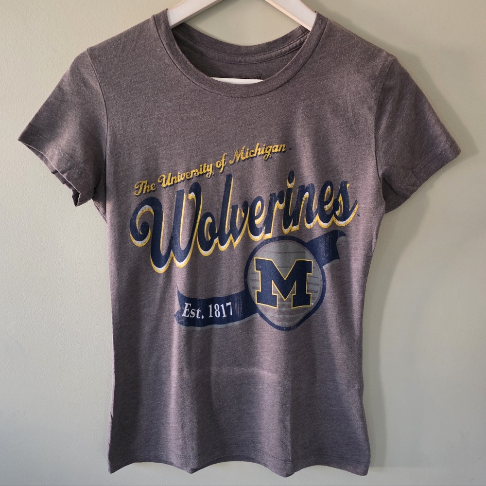 Majestic S University of Michigan Wolverines Collegiate March Madness T Shirt